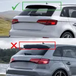 RS-style Roof Spoiler for Audi A3 8V Sportback (5-door), glossy black