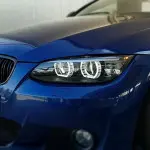 DTM-inspired Xenon Headlights set with White LED Angel Eyes for BMW E92 / E93 PRE-LCI (06-10)