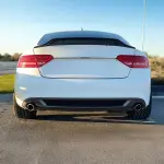 R-style Trunk Spoiler for Audi A5 B8 Coupe (07-16), glossy black
