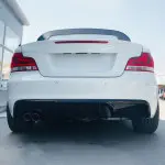 WR Rear Bumper Diffuser for BMW E82 / E88 M-Pack, glossy black