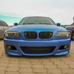 M3 style Front Bumper for BMW E46 sedan / touring / coupe (98-05), with yellow fog lights