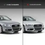 Fog Light Grille / Covers for Audi A4 B8.5 S-Line / S4 B8.5 (12-15)