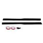PSM style Side Skirt Extensions set for BMW F80 / F82 / F83, glossy black