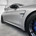 PSM style Side Skirt Extensions set for BMW F80 / F82 / F83, glossy black