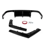 V-style Rear bumper Diffuser for BMW F80 / F82 / F83, glossy black