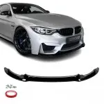CS-style Front bumper Lip for BMW F80 / F82 / F83, glossy black