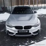 CS-style Front bumper Lip for BMW F80 / F82 / F83, glossy black