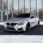 CS-style Front bumper Lip for BMW F80 / F82 / F83, glossy black