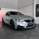 Performance Front bumper Lip for BMW F80 / F82 / F83, glossy black V2 EXTRA-STRONG VERSION
