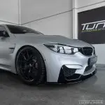 Performance Front bumper Lip for BMW F80 / F82 / F83, glossy black V2 EXTRA-STRONG VERSION