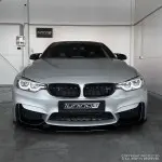 Performance Front bumper Lip for BMW F80 / F82 / F83, glossy black V2 EXTRA-STRONG VERSION