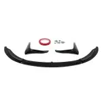 Performance Front bumper Lip for BMW F80 / F82 / F83, glossy black V2 EXTRA-STRONG VERSION