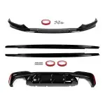 Performance Kit with M5 style Diffuser for BMW G30 / G31 PRELCI (17-20) with M-Pack, glossy black