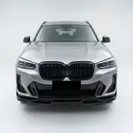 WR Front bumper Lip Spoiler for BMW X3 G01 / X4 G02 LCI (21-25), glossy black