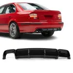 WR Rear bumper Diffuser for BMW E39 with M-Pack, glossy black