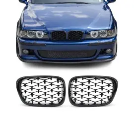 Diamond Front kidney Grille set for BMW E39 (95-03),...
