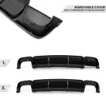 WR Rear bumper Diffuser for BMW E39 with M-Pack, glossy black