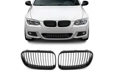 Front kidney Grille set for BMW E92 / E93 LCI (10-13), glossy black