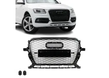 RS-style Front Grille for Audi Q5 8R / SQ5 8R facelift (12-17), glossy black