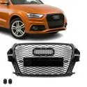 RS-style Front Grille for Audi Q3 8U pre-facelift (11-14), glossy black