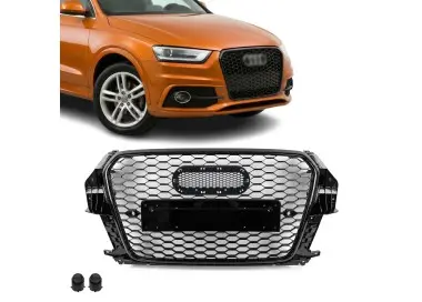 RS-style Front Grille for Audi Q3 8U pre-facelift (11-14), glossy black