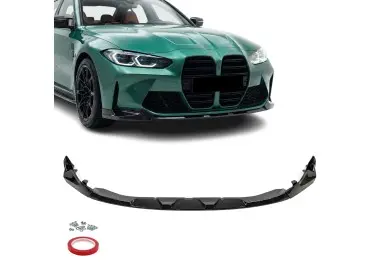 WR Front bumper Lip for BMW M3 G80, M4 G82 / G83, glossy black