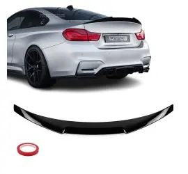 Trunk Spoiler for BMW M4 F82 Coupe, glossy black