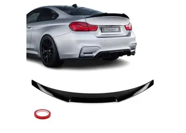 Trunk Spoiler for BMW M4 F82 Coupe, glossy black
