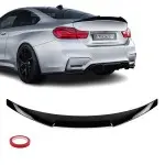 Trunk Spoiler for BMW M4 F82 Coupe, glossy black