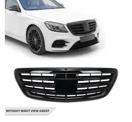 S65-style Front Grille for Mercedes-Benz W222 (13-20)...