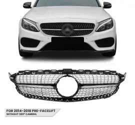 Diamond Front Grille for Mercedes-Benz W205 / S205 /...