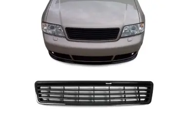 Badgeless grille for Audi A6 C5 (97-01), black
