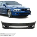 M Pack Front Bumper for BMW E39, with PDC, with headlight washers
