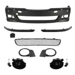 M Pack Front Bumper for BMW E39, with PDC and headlight washers, with smoked fog lights