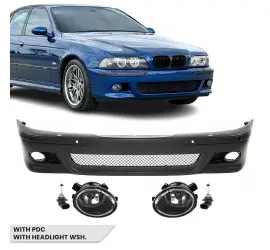 M Pack Front Bumper for BMW E39, with PDC and...