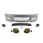 M-Tech Front Bumper for BMW E46 (99-06) coupe / cabrio, with yellow fog lights