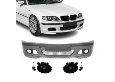 M-Tech 2 Front Bumper for BMW E46 sedan / touring (98-05), with smoked fog lights