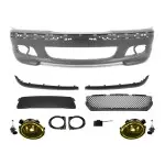 M-Tech 2 Front Bumper for BMW E46 sedan / touring (98-05), with yellow fog lights