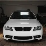 M3 style Front Bumper for BMW E90 / E91 (05-08), without PDC, without washer holes, with smoked fog lights