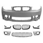 1M style Front Bumper for BMW E81 / E82 / E87 / E88 (04-13), without PDC and without washer holes