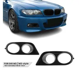 Fog light covers for BMW E46 with M3 / M3 style bumper...