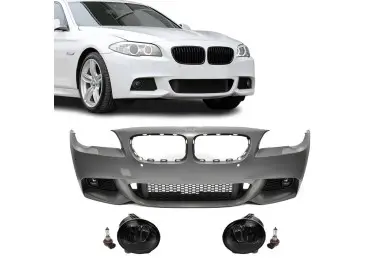 M-Pack Front Bumper for BMW F10 / F11 PRE-LCI (10-13), with smoked fog lights