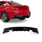 Performance Rear Bumper Diffuser for BMW F22 / F23 (235 / 240) with M-Sport, glossy black