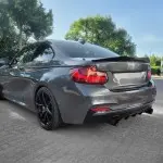 Performance Rear Bumper Diffuser for BMW F22 / F23 (235 / 240) with M-Sport, glossy black