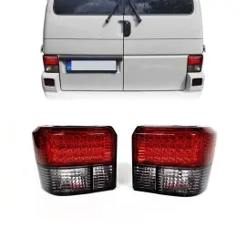LED tail lights for VW T4 (90-03), red + smoked