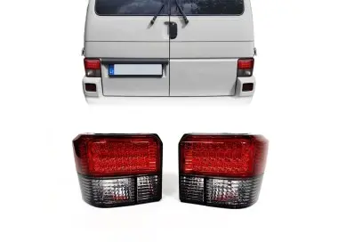 LED tail lights for VW T4 (90-03), red + smoked