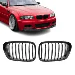 Kidney Grille for BMW E46 coupe / convertible (99-03), glossy black