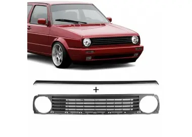 VW Golf MK2 badgeless grille + eyebrow (84-91)