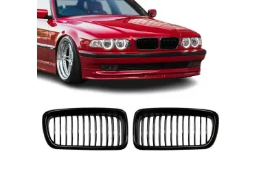 Front Kidney Grille set for BMW E38 (94-01), glossy black