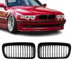 Front Kidney Grille set for BMW E38 (94-01), glossy black